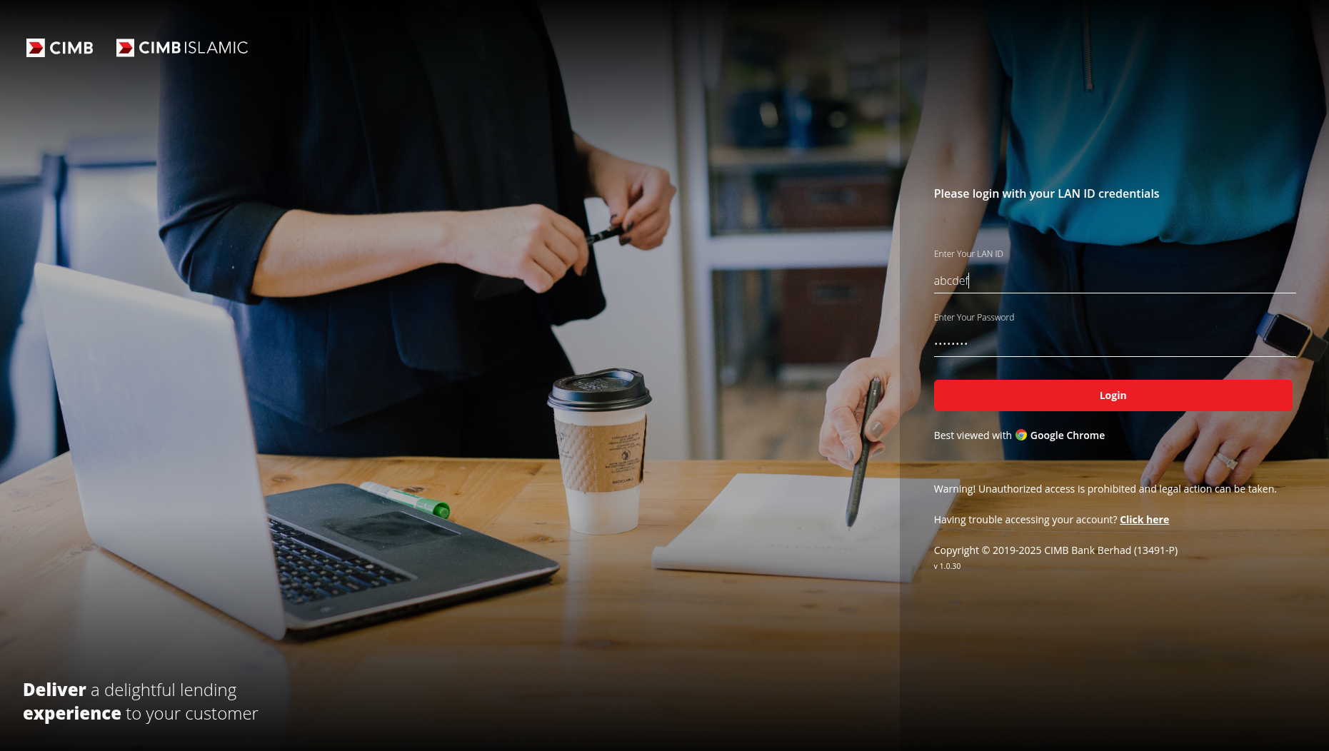 ACE Login Page 2